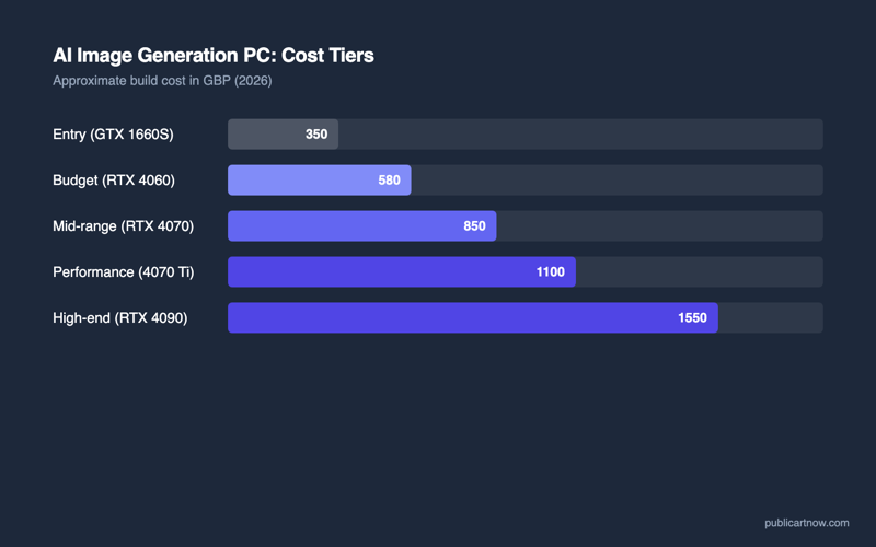 AI image generation PC build cost tiers