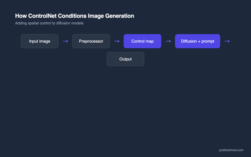 How ControlNet conditions image generation
